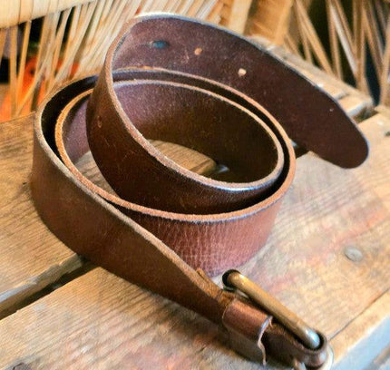 Vintage Red Label Petrol Industries Leather Belt - Yatva