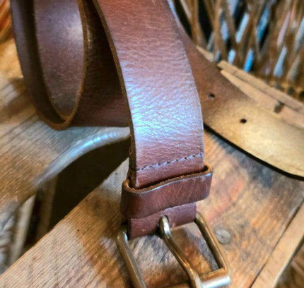 Vintage Red Label Petrol Industries Leather Belt - Yatva