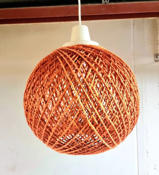 Vintage Retro 1970s Rope Hanglamp - Yatva