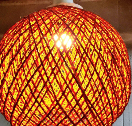 Vintage Retro 1970s Rope Hanglamp - Yatva
