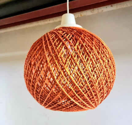 Vintage Retro 1970s Rope Hanglamp - Yatva