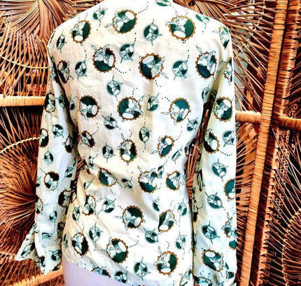 Vintage Rockabilly Fitted Shirt - Yatva