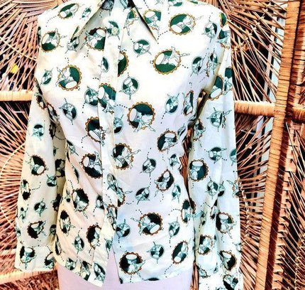 Vintage Rockabilly Fitted Shirt - Yatva