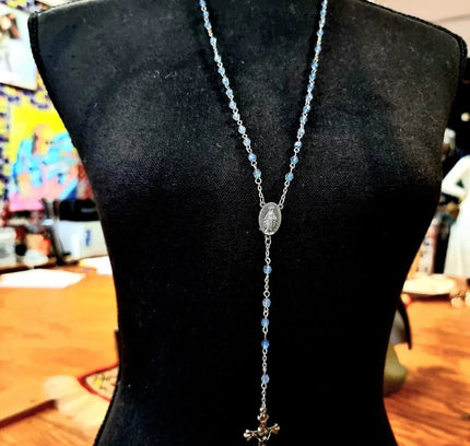 Vintage Rosary Beads Necklace - Yatva