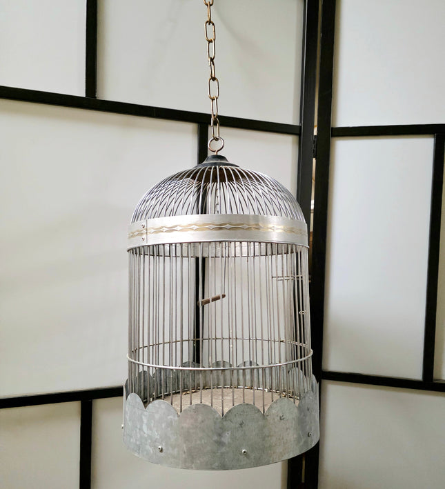 Vintage Round Decorative Birdcage - Yatva