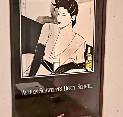 Vintage Schweppes Advertising Sign - Yatva
