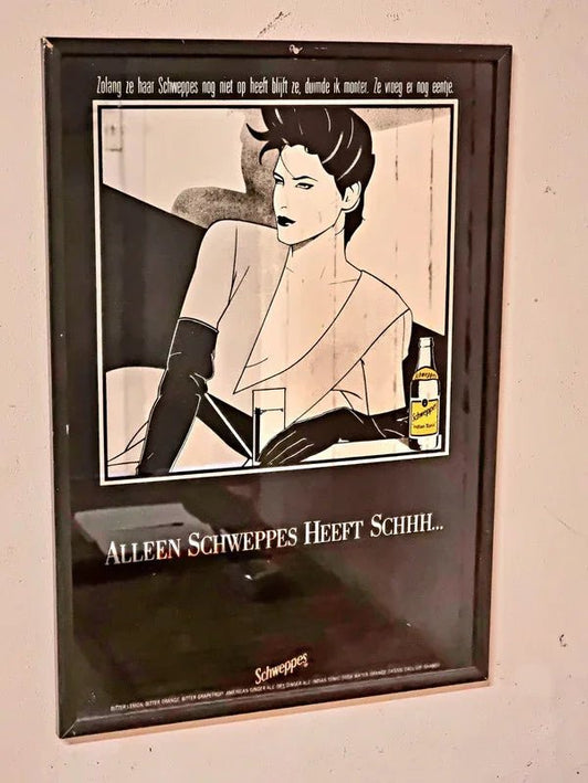 Vintage Schweppes Advertising Sign - Yatva