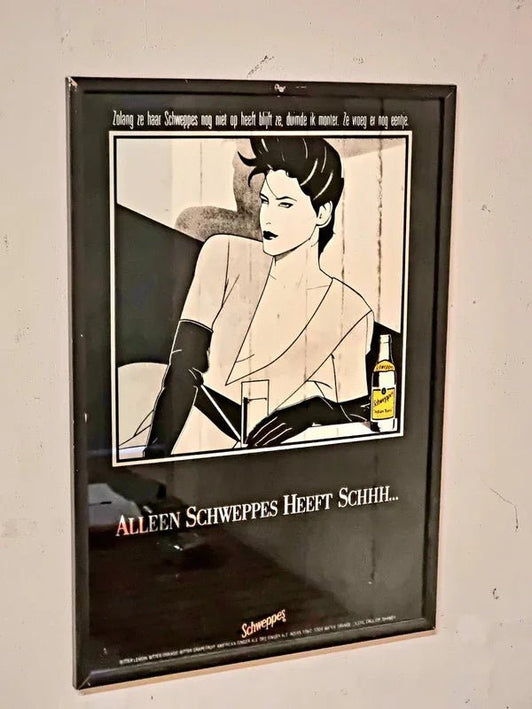 Vintage Schweppes Advertising Sign - Yatva