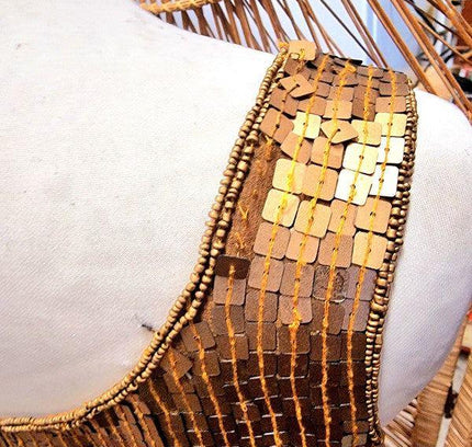 Vintage Sequin Scenario top - Yatva