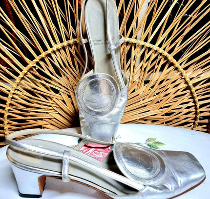 Vintage Sergio Rossi Italian Slingback Shoes - Yatva