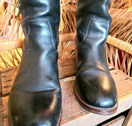 Vintage Shabbies Amsterdam Knee High Leather Boots - Yatva