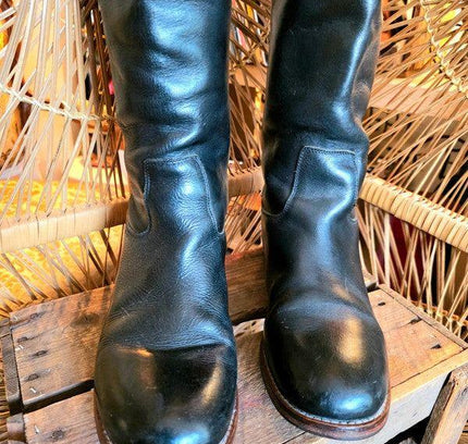 Vintage Shabbies Amsterdam Knee High Leather Boots - Yatva