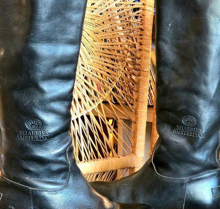 Vintage Shabbies Amsterdam Knee High Leather Boots - Yatva