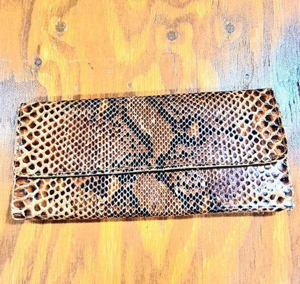 Vintage Snakeskin Clutch Bag - Yatva