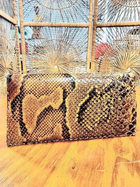 Vintage Snakeskin Clutch Bag - Yatva