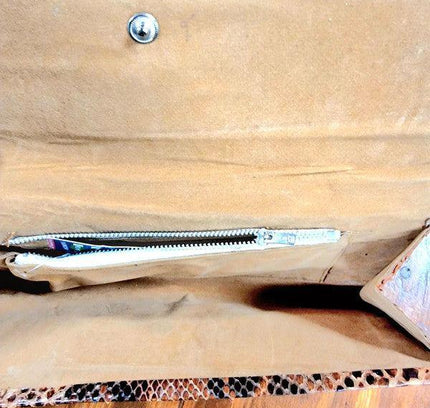 Vintage Snakeskin Clutch Bag - Yatva