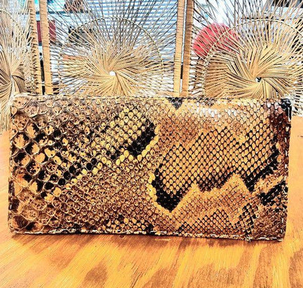 Vintage Snakeskin Clutch Bag - Yatva