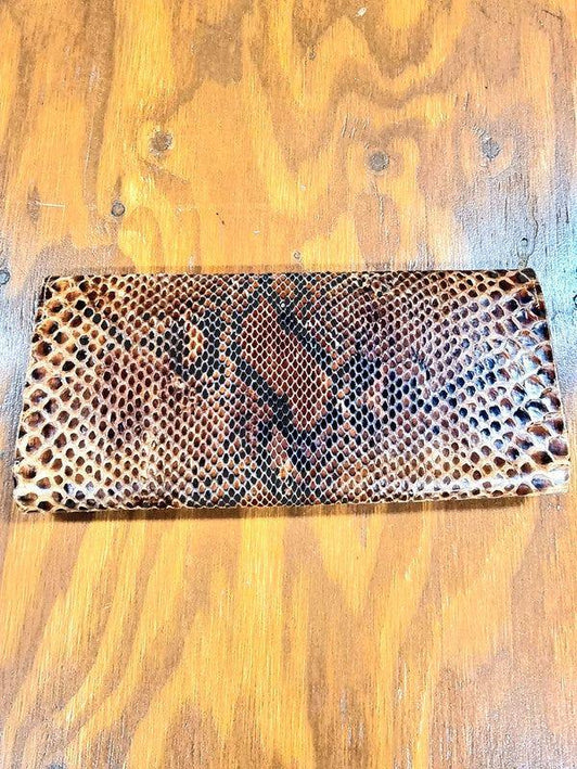 Vintage Snakeskin Clutch Bag - Yatva