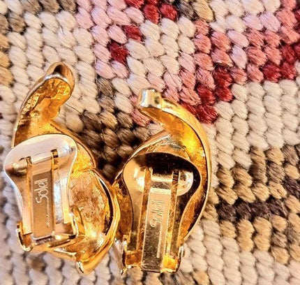 Vintage Soleil Clip - On Earrings - Yatva