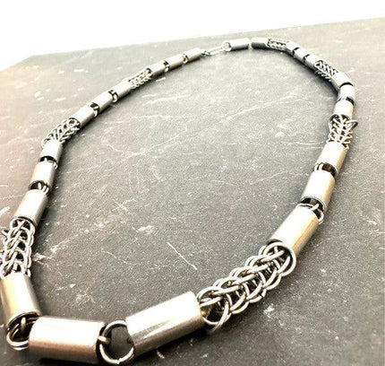 Vintage Stainless Steel Necklace - Yatva