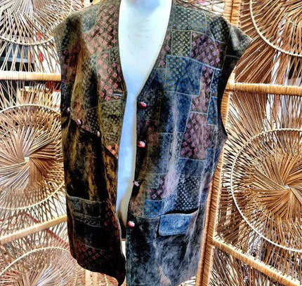 Vintage Suede Gillet Waistcoat - Yatva