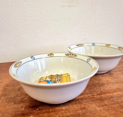 Vintage Suske and Wiske porcelain bowl - Yatva