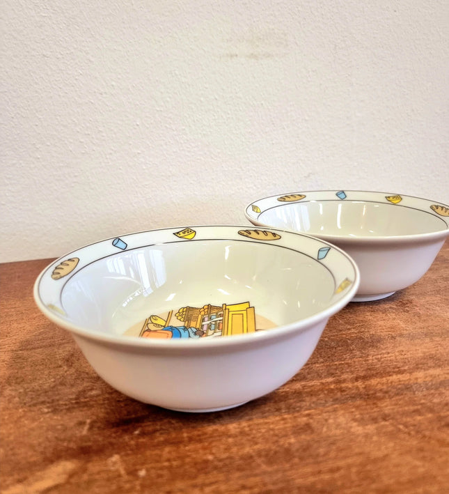 Vintage Suske and Wiske porcelain bowl - Yatva