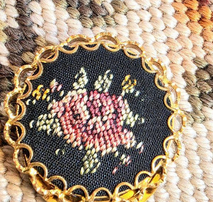 Vintage Tapestry Scarf clip - Yatva