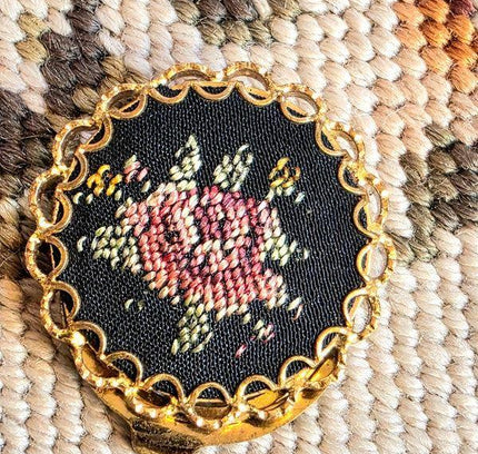 Vintage Tapestry Scarf clip - Yatva