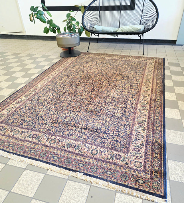 Vintage Tapisift "Bagdad" Wool Area Rug – Mid-Century French Woven Persian Tabriz Style (170cm x 242cm) - Yatva