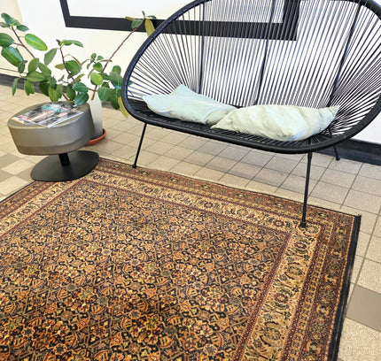 Vintage Tapisift "Bagdad" Wool Area Rug – Mid-Century French Woven Persian Tabriz Style (170cm x 242cm) - Yatva