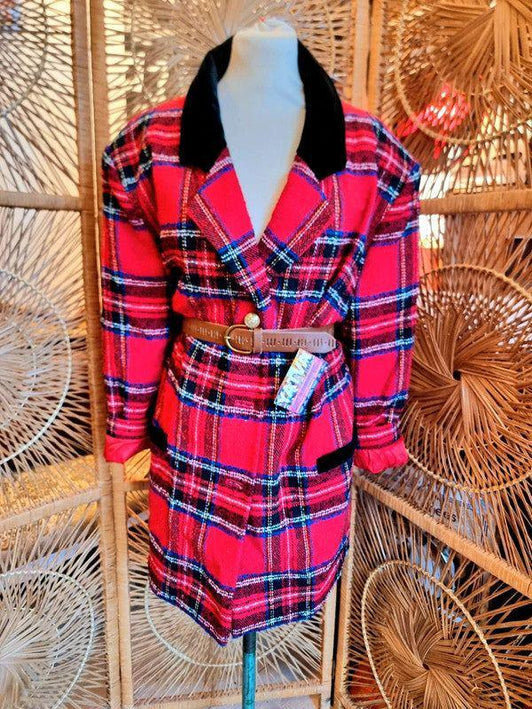 Vintage Tartan 1980's Jacket - Yatva