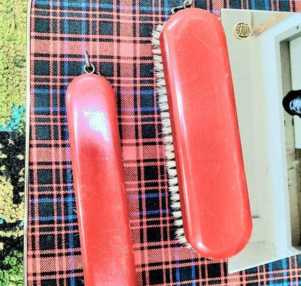 Vintage Tartan Bowin Mirror and Brush - Yatva