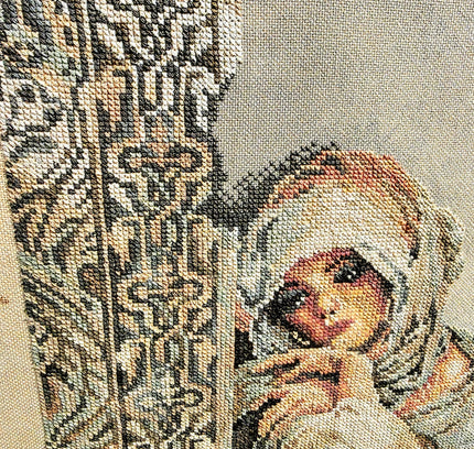 Vintage The 'Arabian Woman ' Tapestry Artwork - Yatva
