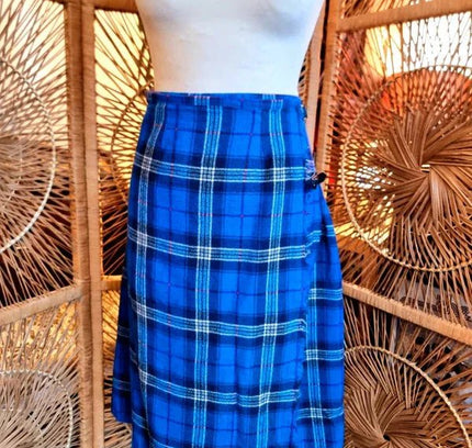 Vintage The Edinburgh Woollen Mill Tartan Kilt Skirt - Yatva