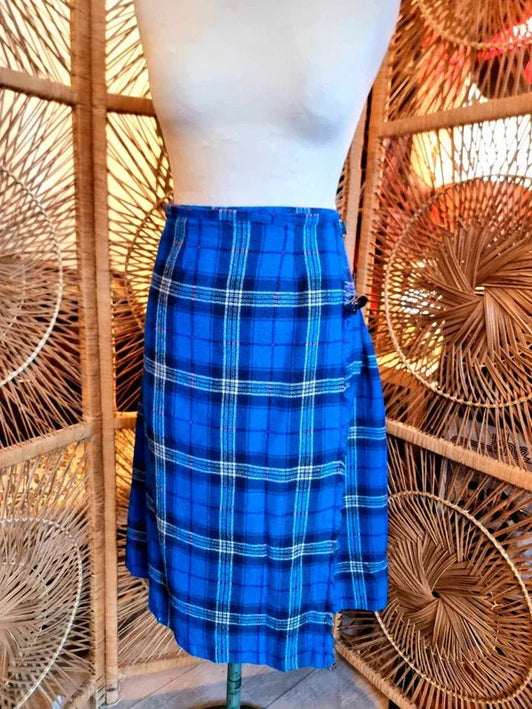 Vintage The Edinburgh Woollen Mill Tartan Kilt Skirt - Yatva