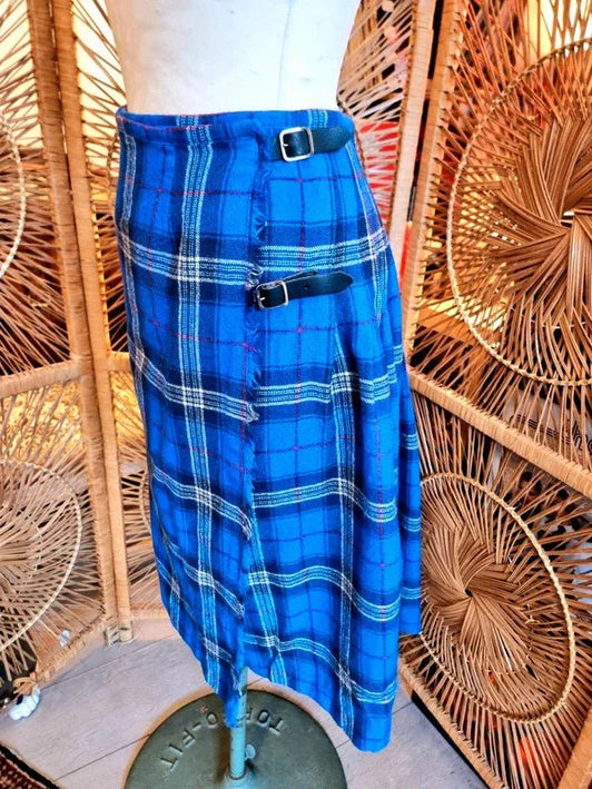 Vintage The Edinburgh Woollen Mill Tartan Kilt Skirt - Yatva