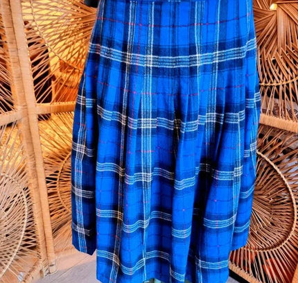 Vintage The Edinburgh Woollen Mill Tartan Kilt Skirt - Yatva