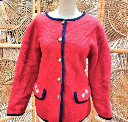 Vintage Top Sprit Swiss Concept Cardigan - Yatva