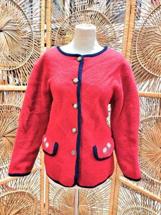 Vintage Top Sprit Swiss Concept Cardigan - Yatva