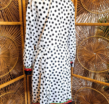 Vintage Trevira 1980's Polka Dots Dress - Yatva