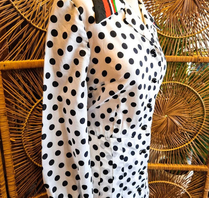 Vintage Trevira 1980's Polka Dots Dress - Yatva