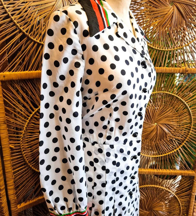 Vintage Trevira 1980's Polka Dots Dress - Yatva