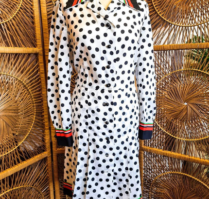 Vintage Trevira 1980's Polka Dots Dress - Yatva