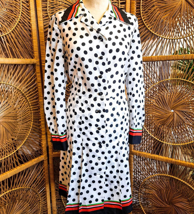 Vintage Trevira 1980's Polka Dots Dress - Yatva