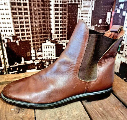 Vintage Tuffa Leather Ankle Boots - Yatva