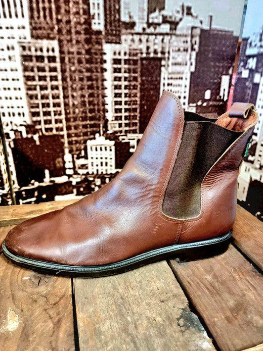 Vintage Tuffa Leather Ankle Boots - Yatva