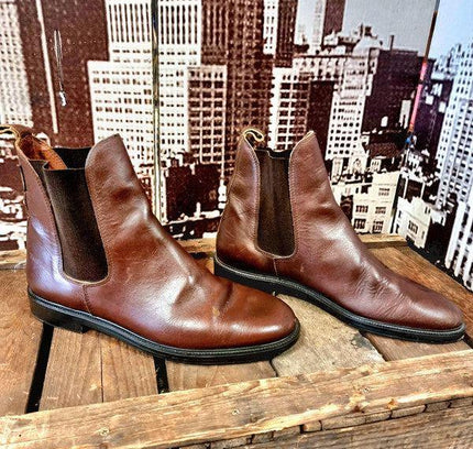 Vintage Tuffa Leather Ankle Boots - Yatva