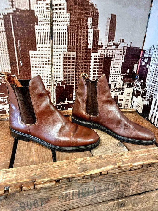 Vintage Tuffa Leather Ankle Boots - Yatva