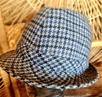 Vintage Tweed Fedora Trilby Hat - Yatva